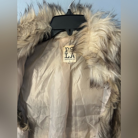 PPLA Faux Fur Vest Large with Pockets - Picture 4 of 6